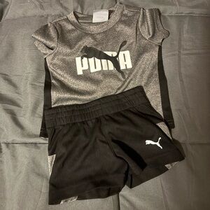 Puma Charcoal and Black Kids' Set